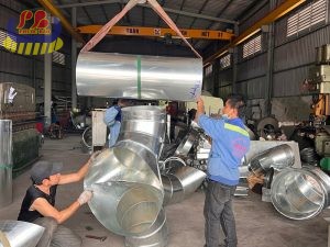 ống gió nhà máy gỗ