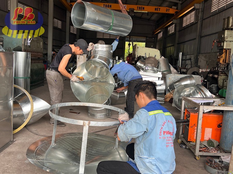 Gia công ống gió